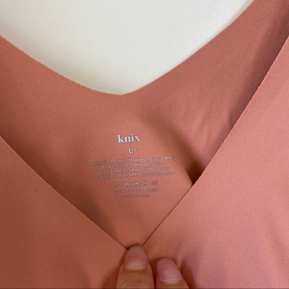Knix buy the luxelift shelf bra pink ginger tank - Picture 4 of 8